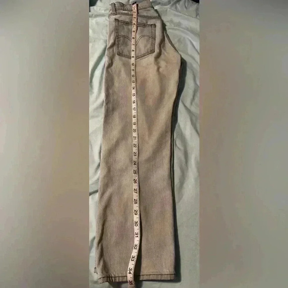 Levi's BIG E Wedgie Straight Denim Jeans Women's 24 Light Wash. Button Fly. - Picture 12 of 14